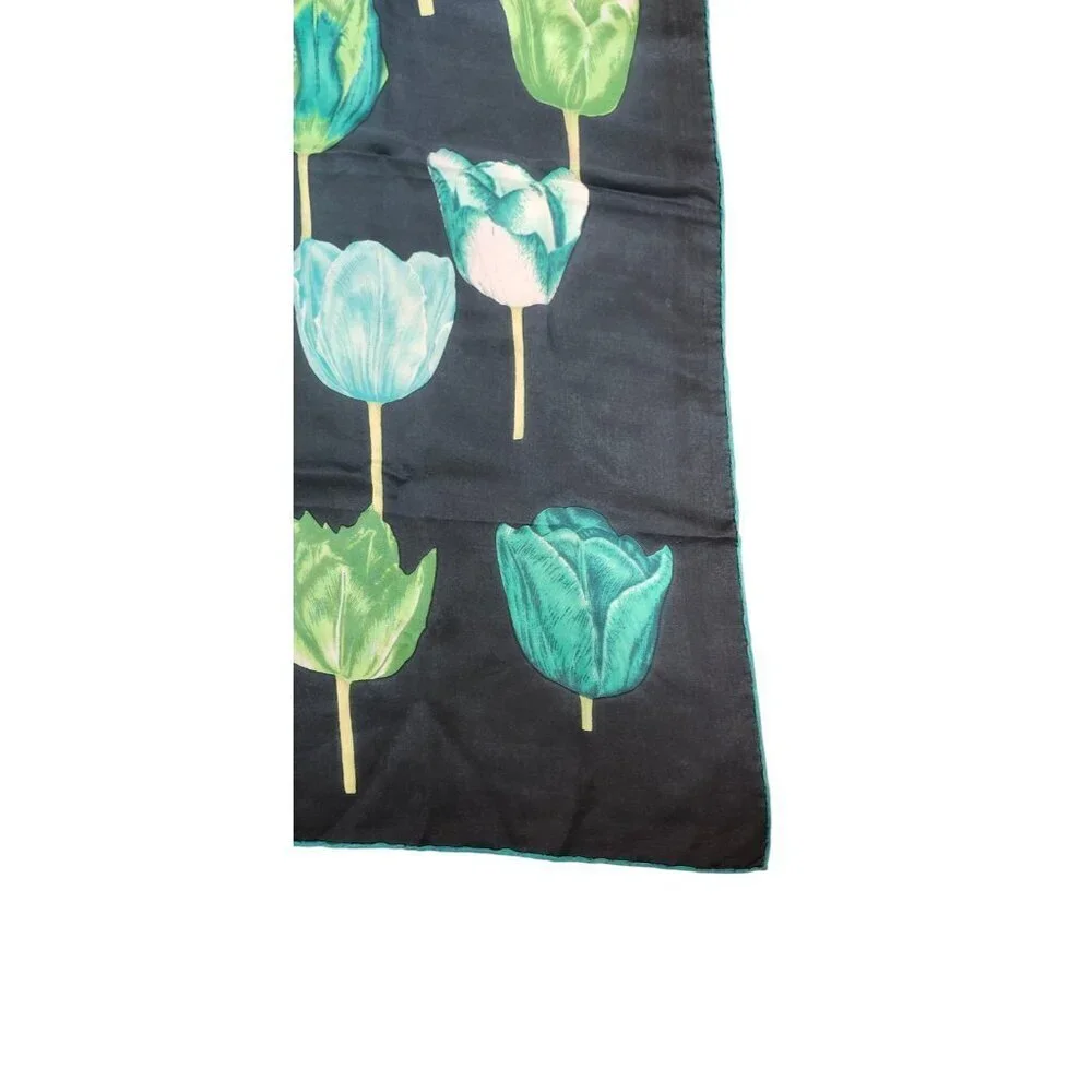 Vintage Multicolor Scarf Women's Made In Italy Size 30''x30''